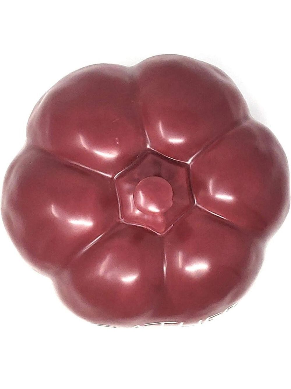 RAE DUNN CERAMIC GATHER PUMPKIN MAGENTA COLLECTION IN BURGUNDY NEW! - Picture 3 of 5